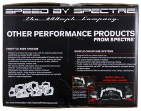 Kit d'admission d'air pour Jeep Wrangler V6-3.6LF/I Spectre 2018 - Poli avec filtre rouge