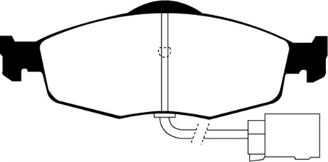 Plaquettes de frein avant EBC 95-00 Ford Contour 2.0 Ultimax2
