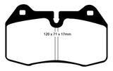 Plaquettes de frein avant EBC Yellowstuff pour BMW M5 3.8 (E34) 94-99