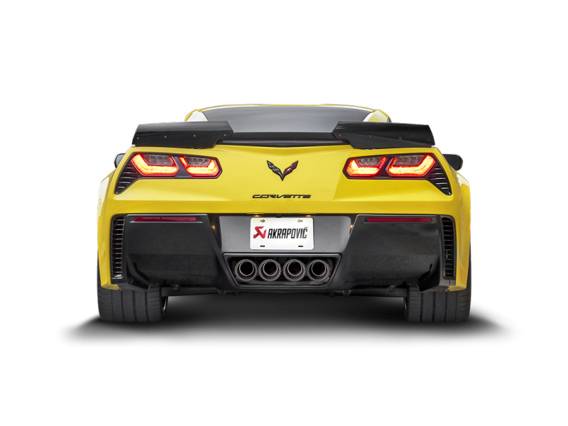 Ligne d'échappement Akrapovic 14-17 Chevrolet Corvette Z06 (C7) Slip-On (titane) avec embouts en carbone