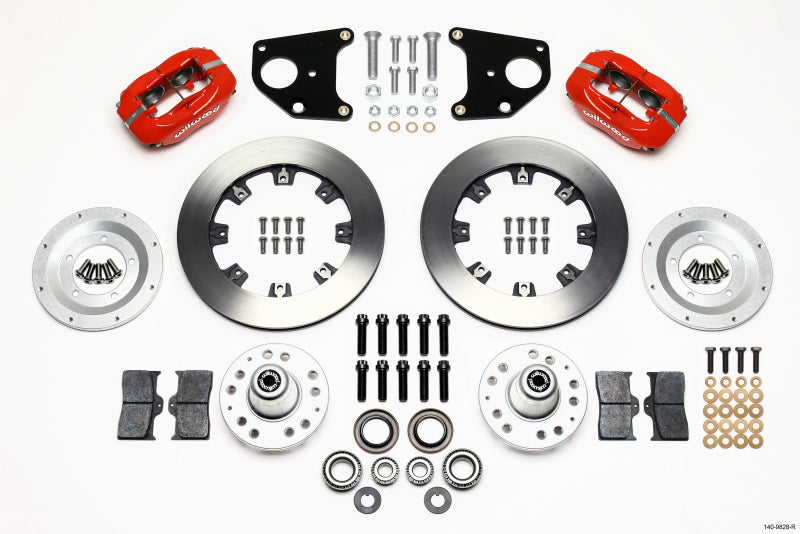 Wilwood Forged Dynalite Front Kit 12.19in Red 62-72 CDP B & E Body-Drum