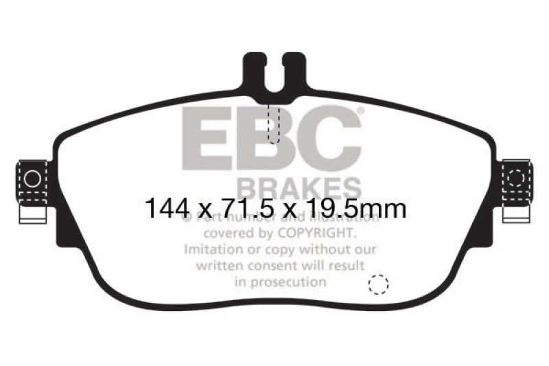Plaquettes de frein avant EBC 13+ Mercedes-Benz CLA250 2.0 Turbo Greenstuff
