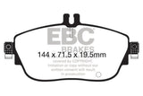 Plaquettes de frein avant EBC 13+ Mercedes-Benz CLA250 2.0 Turbo Yellowstuff