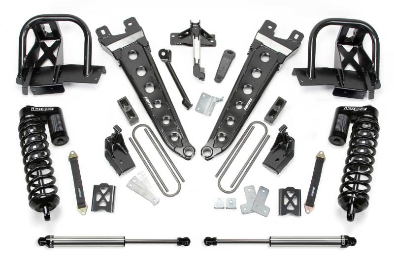 Système de bras de radiateur Fabtech 08-10 Ford F250 4WD 6 pouces avec DLS 4.0 C/O et DLS arrière