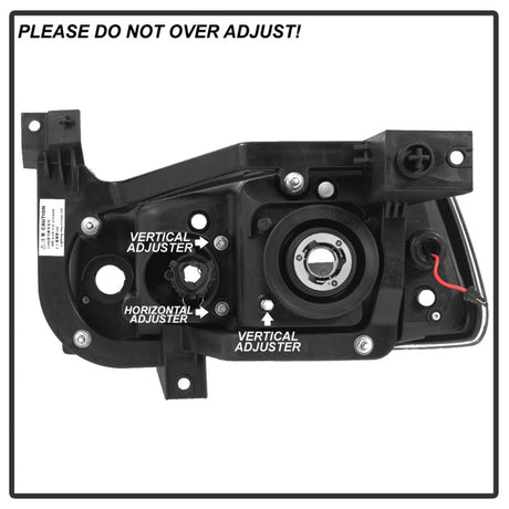 Phares de projecteur Spyder Dodge Charger 06-10 - Barre lumineuse à LED - Chrome PRO-YD-DCH05V2-LB-C