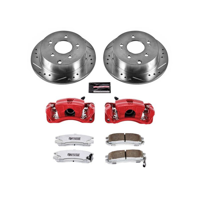 Power Stop 06-12 Mitsubishi Eclipse Rear Z26 Street Warrior Brake Kit w/Calipers