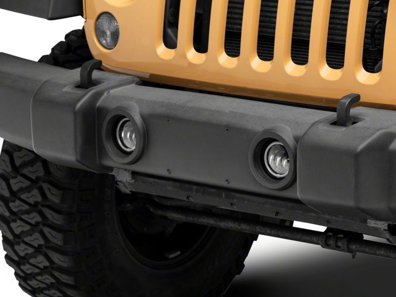 Feux antibrouillard à LED Halo de la série Axial Jeep Wrangler JK 07-18 de Raxiom - Ambre