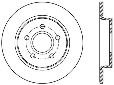 Rotor arrière gauche fendu StopTech 13 pour Ford Focus ST