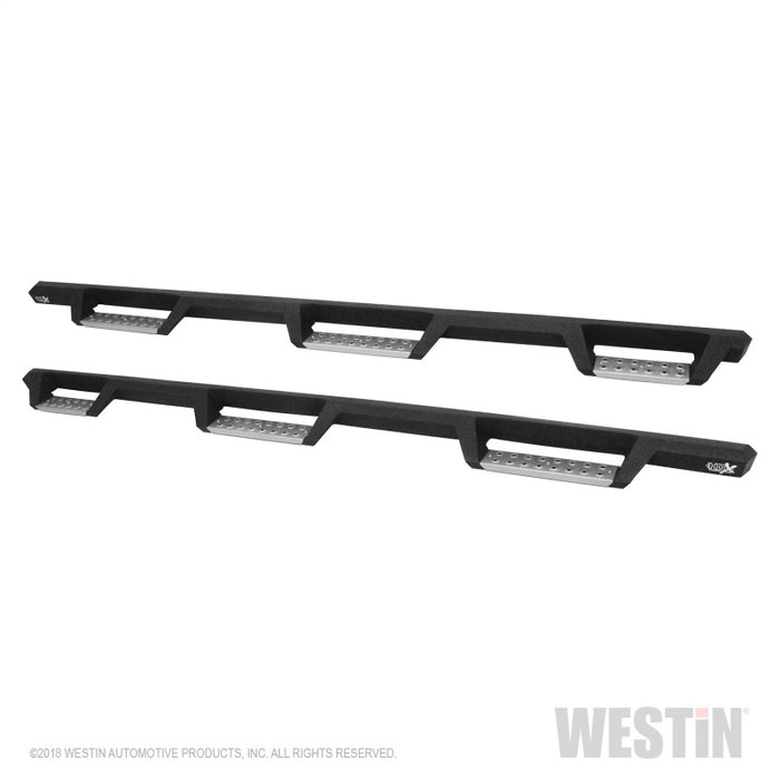 Marchepieds Westin 14-18 Chevrolet Silverado 1500 DC 6,5 pi HDX en acier inoxydable avec barre de protection Nerf W2W - Tex. Blk