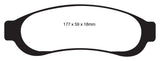 Plaquettes de frein arrière EBC Yellowstuff pour Ford F350 05-07 (avec Super Duty) 5.4 DRW 2WD