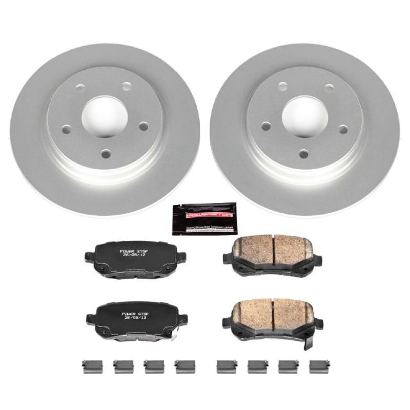 Power Stop 08-12 Chrysler Town & Country Rear Z17 Evolution Geomet Coated Brake Kit