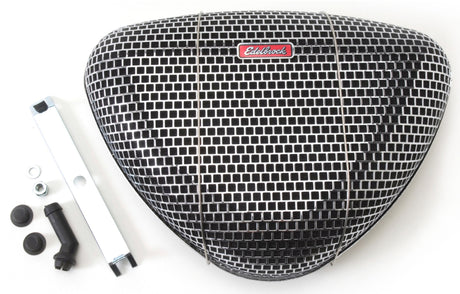 Filtre à air Edelbrock Pro-Flo série 1000 avec dessus triangulaire en acier 11 375 po x 8 375 po x 3 po Chrome