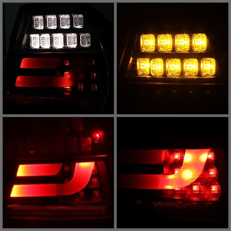 Spyder BMW E90 3-Series 06-08 4Dr LED Indicator LED Tail Lights Blk ALT-YD-BE9006-LBLED-G2-BK