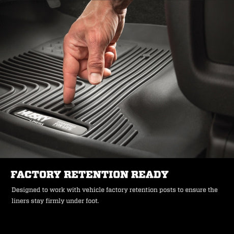 Revêtement de sol noir Husky Liners 2019 Ford Ranger Super-Cab X-Act Contour (2e siège)