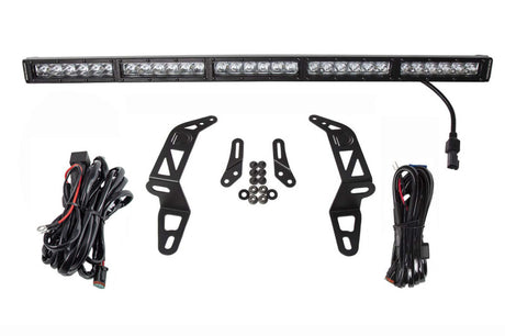 Kit de support de pare-chocs Diode Dynamics 18-21 Jeep JL Wrangler/Gladiator SS30 - Conduite blanche (simple)