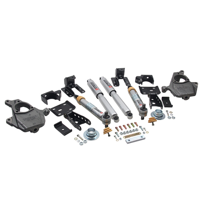 KIT D'ABAISSEMENT Belltech 16.5-17 Chevy Silverado/Sierra All Cab 2 po avant / 4 po arrière avec amortisseurs Street Perf