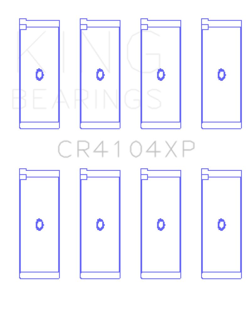 Ensemble de roulements de bielle hautes performances King Audi/VW 83-03 1,6 L/1,8 L/2,0 L (taille +0,25)