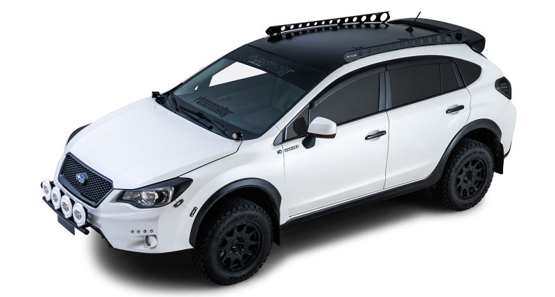 Système de montage dorsal Rhino-Rack pour Subaru Crosstrek 16-17 / XV 5DR Hatch 13-15 (avec rails de toit)