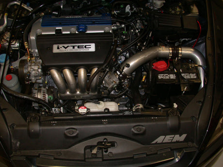 K&amp;N 03-04 Honda Acord L4-2.4L Admission de RAM courte Typhoon polie