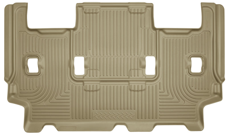 Revêtement de sol Husky Liners 07-10 Ford Expedition/Lincoln Navigator WeatherBeater 3e rangée beige