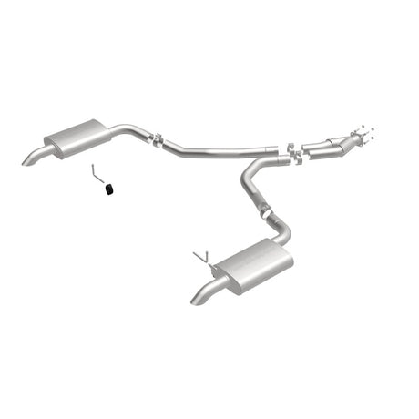 Échappement Cat-Back perforé en acier inoxydable à double sortie arrière pour moteur Chevy Corvette V8 5,7 L MagnaFlow 75-79
