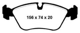 Plaquettes de frein avant EBC 93-97 Volvo 850 2.3 Turbo Yellowstuff