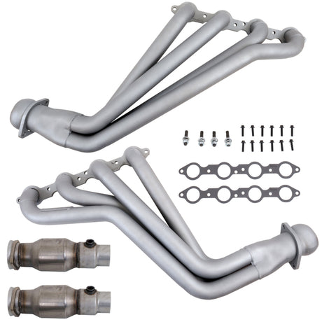 Collecteurs d'échappement à tube long BBK 10-15 Camaro LS3 L99 avec convertisseurs - 1-3/4 Chrome