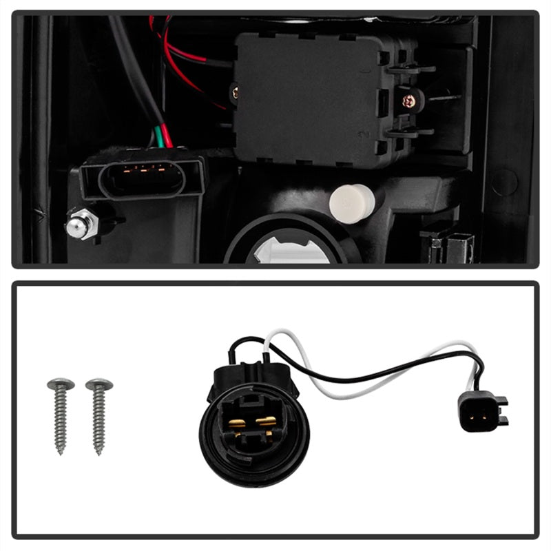 Feux arrière à LED Spyder Dodge Ram 07-08 1500 Version 2 - Rouge transparent ALT-YD-DRAM06V2-LED-RC