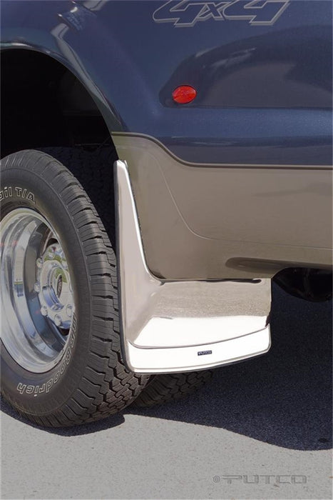 Putco 99-10 Ford SuperDuty Dually (Rear) Form Fitted Mud Skins