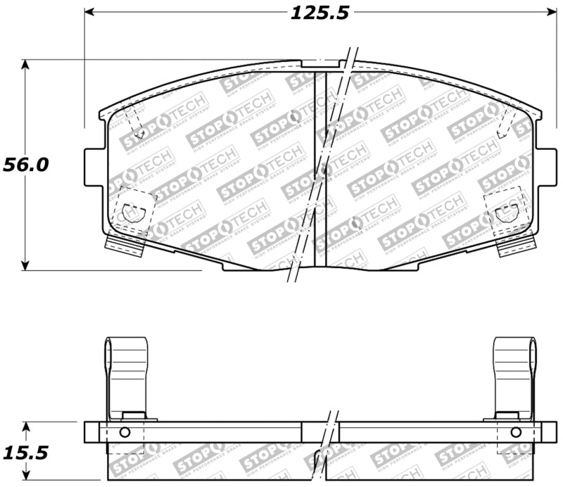 Plaquettes de frein avant StopTech Performance 87-92 MK3 Supra