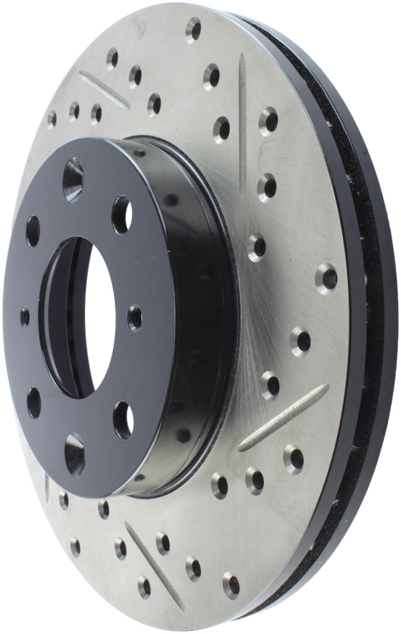 Rotor avant gauche fendu et percé StopTech pour Honda Civic DX/HX Coupé 96-00/Civic DX/LX Berline 90-00