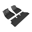 3D MAXpider 20-22 Tesla Model 3 Kagu 1st & 2nd Row Floormats - Black 3D MAXpider