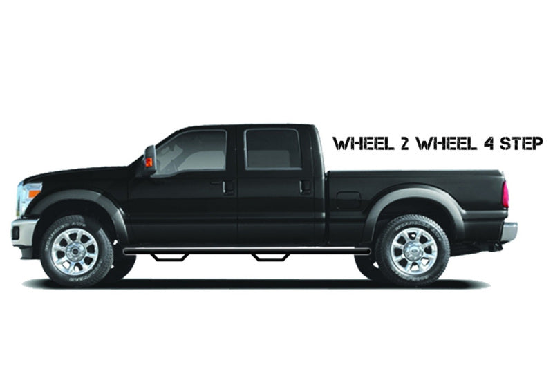 N-Fab Nerf Step 2019 Dodge Ram 1500 Crew Cab 5,7 pi - Noir brillant - Longueur de la cabine - 3 po