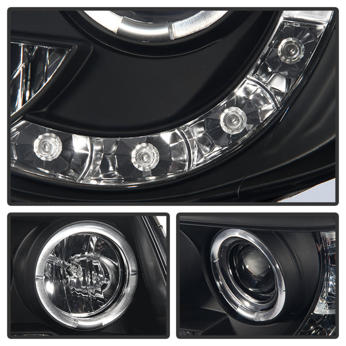 Phares de projecteur Spyder Toyota Tacoma 05-11 LED Halo LED Blk Smke PRO-YD-TT05-HL-BSM