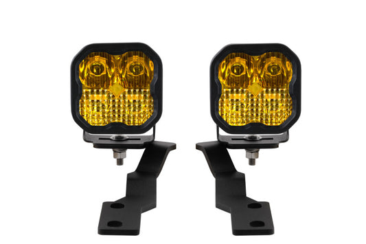 Diode Dynamics 16-21 Toyota Tacoma Sport SS3 LED Ditch Light Kit - Yellow Combo