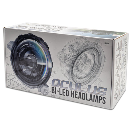 Phares projecteurs Oracle Jeep Wrangler JL Oculus Bi-LED - Graphite métallisé - 5 500 K VOIR LA GARANTIE