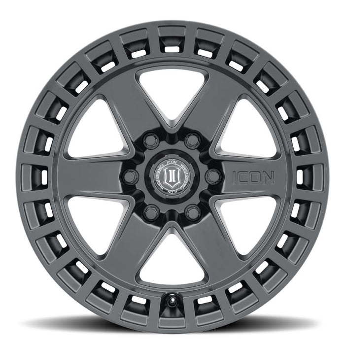 Roue ICON Raider 17x8.5 6x135 6mm Offset 5in BS Noir Satin