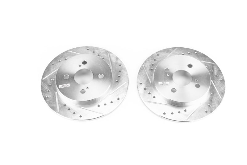 Rotors arrière Power Stop 12-18 Toyota Yaris Evolution percés et fendus - Paire