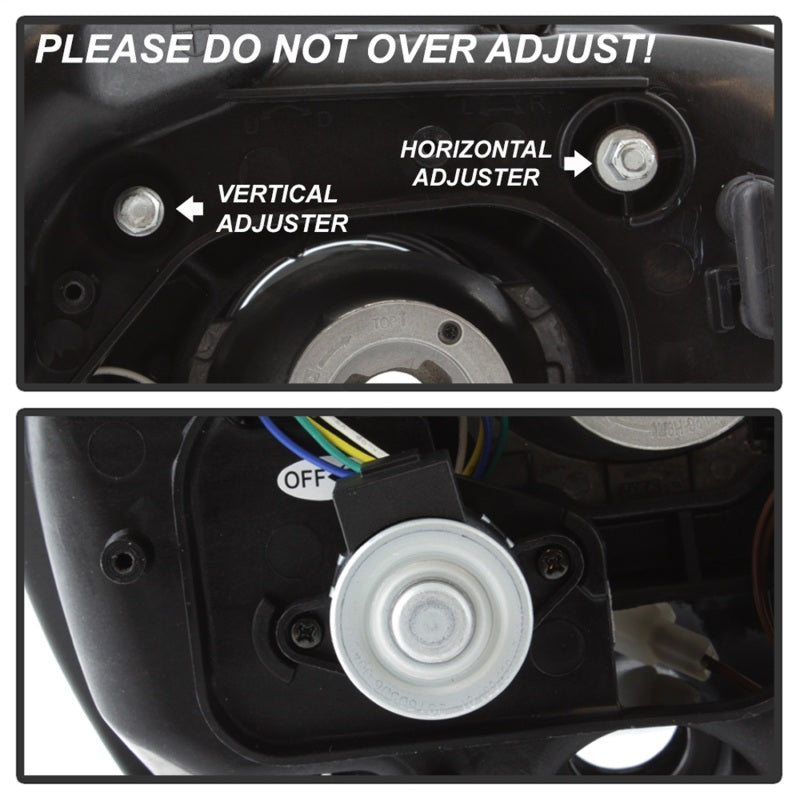 Phares Spyder Mini Cooper Countryman 11-15 - Modèle halogène uniquement - Noir PRO-YD-MCO11-DRL-BK