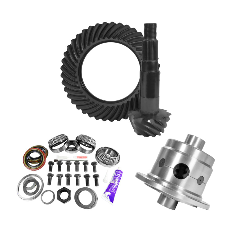 Kit d'installation de pignon et bague arrière Yukon 11,25 po Dana 80 3,73 35 cannelures Positraction 4,375 po BRG