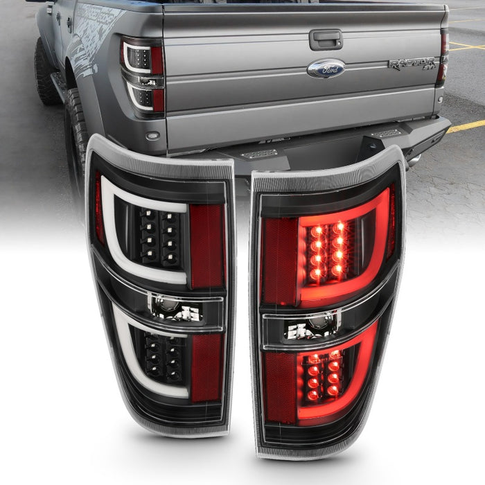 Feux arrière à LED ANZO 2009-2013 Ford F-150 Noir