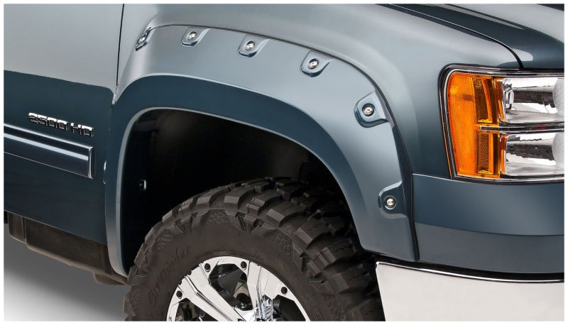 Bushwacker 11-14 GMC Sierra 3500 Fleetside Boss Pocket Style Flares 4 pièces excluant Dually - Noir