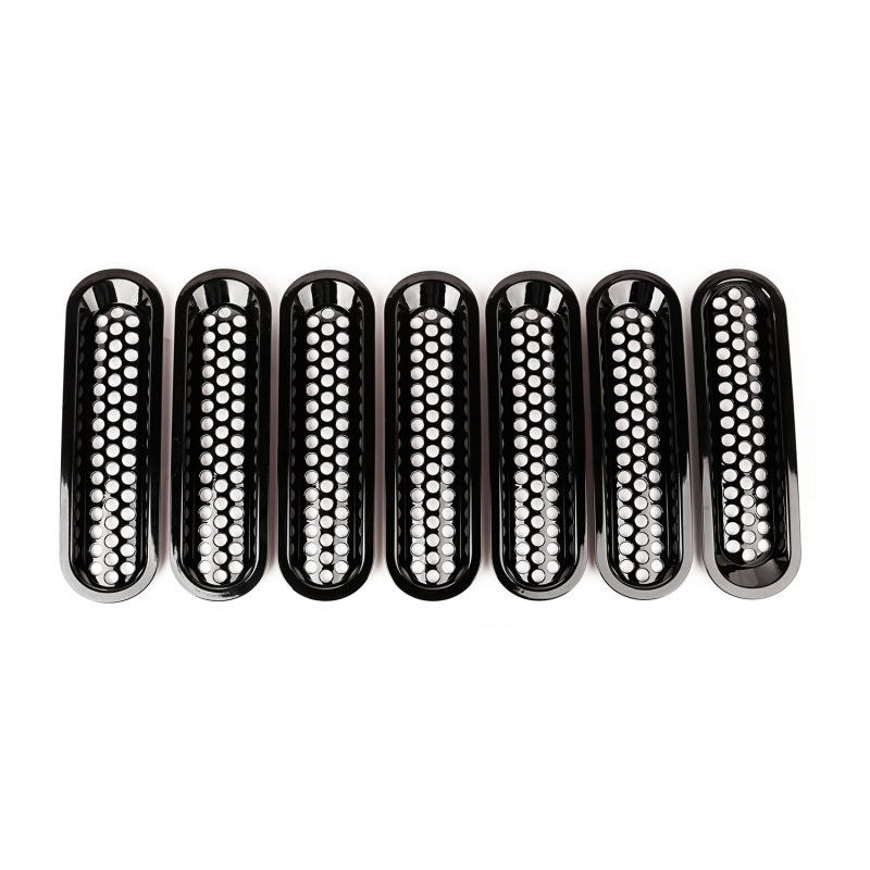 Inserts de calandre robustes perforés pour Jeep Wrangler 07-18