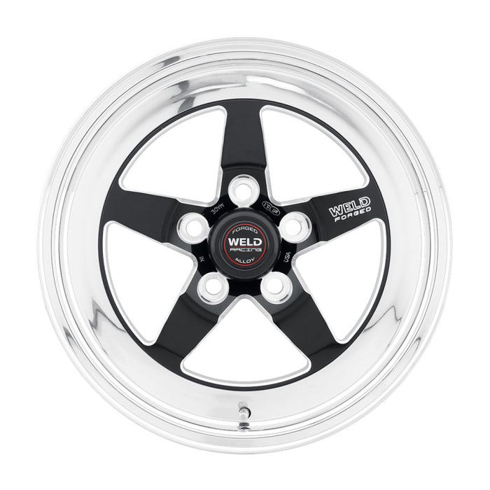 Roue noire Weld S71 15 x 9,33 / 5 x 4,5 BP / 4,5 po BS (plaquette basse) - Sans verrou de talon