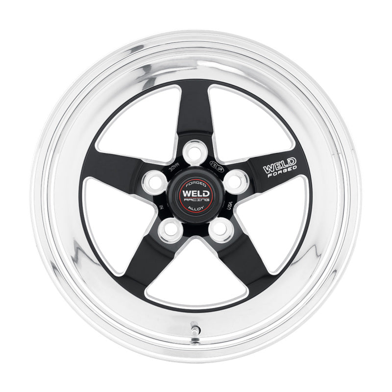 Roue noire Weld S71 15 x 7,33 / 5 x 5 BP / 3,5 po BS (plaquette basse) - Sans verrou de talon