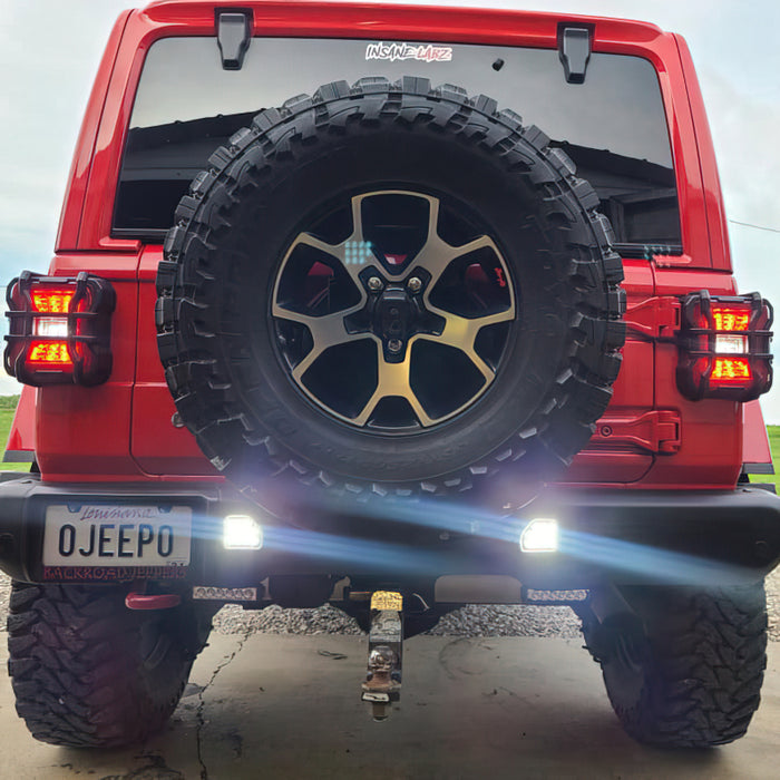 Feux de recul à LED pour pare-chocs arrière Oracle pour Jeep Wrangler JL - 6000K VOIR LA GARANTIE