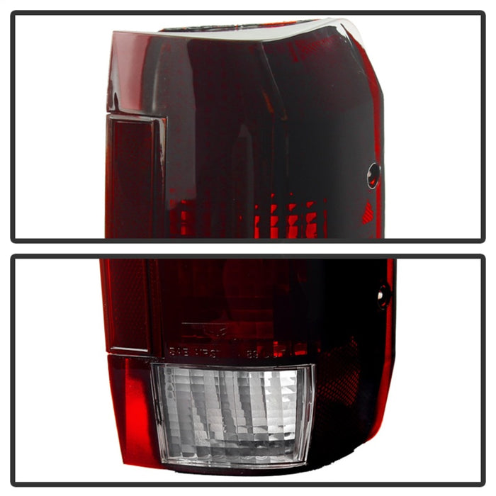 Feux arrière de style OE Xtune Ford Bronco F150 F250 F350 F450 92-96 Rouge fumé ALT-JH-FB92-OE-RSM