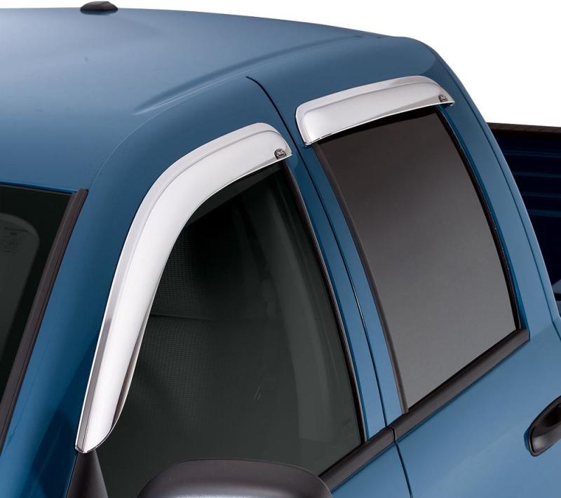 Déflecteurs de vitres avant et arrière AVS 09-17 Chevy Traverse Ventvisor à montage extérieur 4 pièces - Chrome