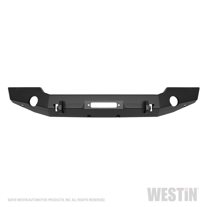 Pare-chocs avant pleine largeur Westin 18-20 Jeep Wrangler JL WJ2 - Noir texturé