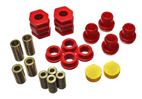 Ensemble de bagues de bras de suspension avant rouges pour Honda Civic/CRX 96-00 Energy Suspension